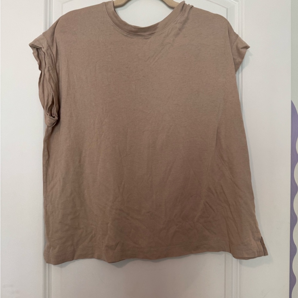 A New Day Tan Short Sleeve Women's Tee